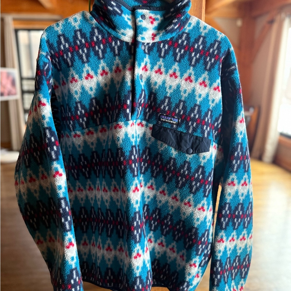 Patterned Fleece Pullover - image 1